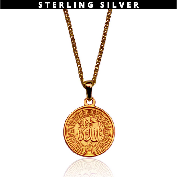 Allah Medallion - Sterling Silver - Rose Gold