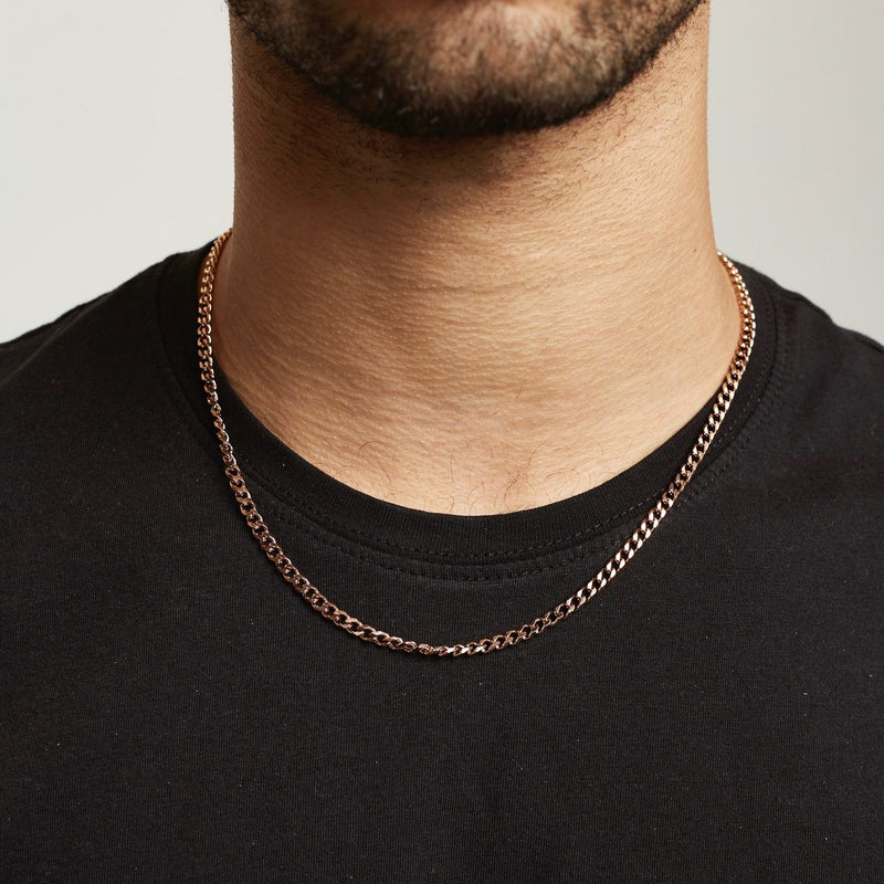 Curb Chain Sterling Silver - Rose Gold