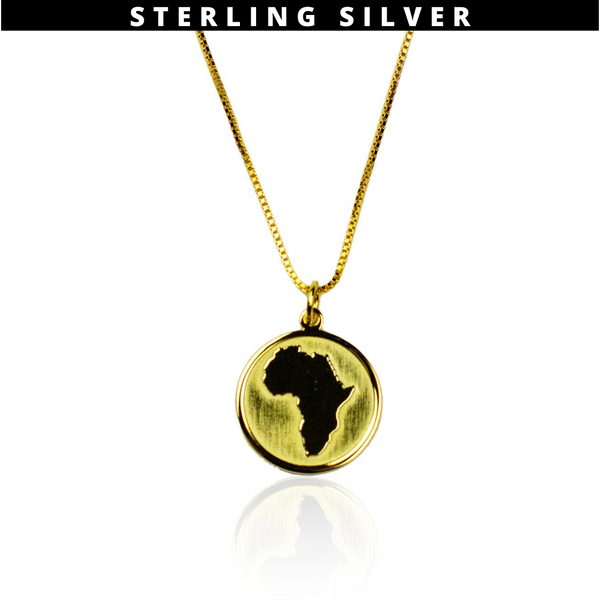 Africa Coin Necklace - Gold