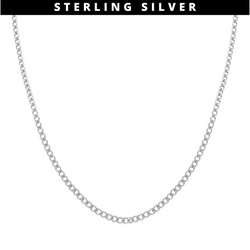 Curb Chain Sterling Silver - Silver