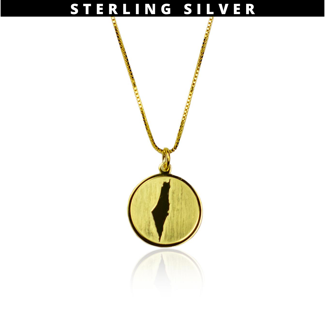 Palestine Coin Necklace - Gold – Justduait