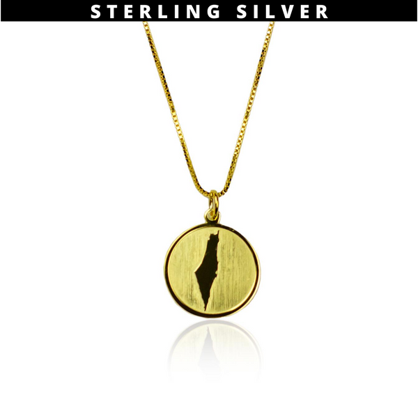 Palestine Coin Necklace - Gold
