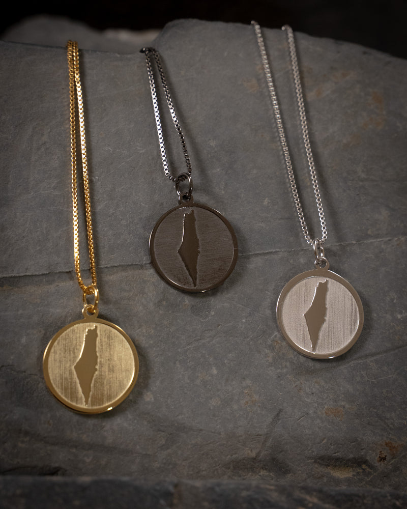 Palestine Coin Necklace - Gold