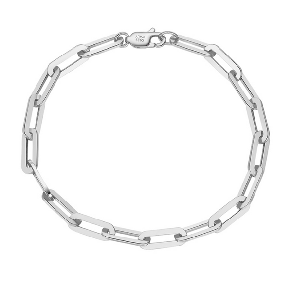3MM Paperclip Bracelet - Sterling Silver