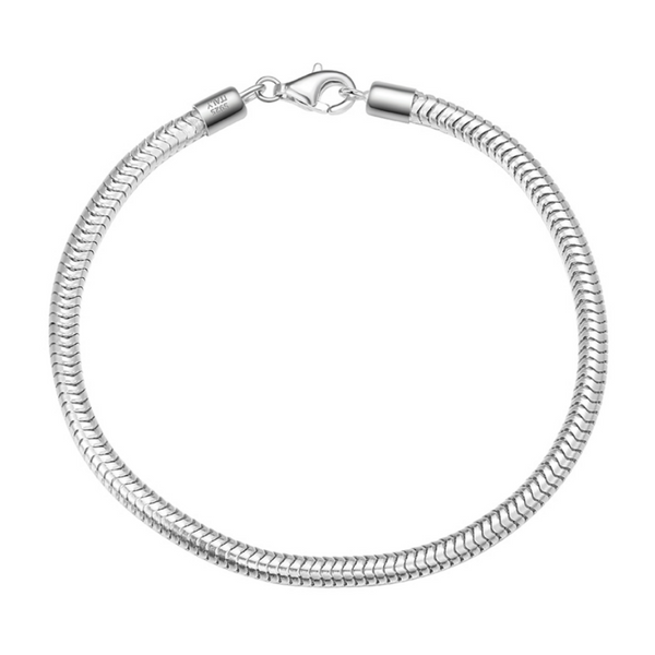3MM Snake Bracelet - Sterling Silver