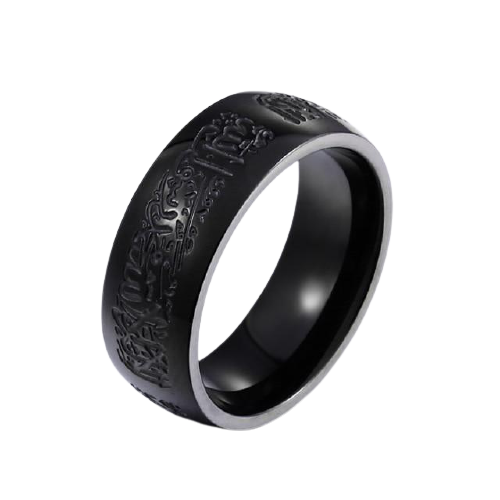 Shahada Ring Black