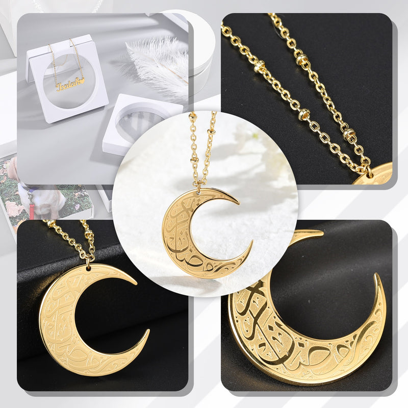 Arabic Crescent Necklace